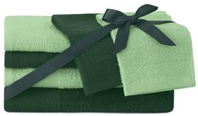 Sada 6 ks uterákov FLOS klasický štýl zelená