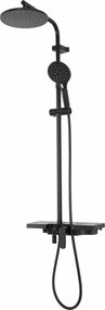 REA - Santos sprchový set s batériou 150mm,  čierna, REA-P8803