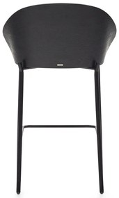 Čierno-sivá barová stolička (výška sedadla 65 cm) Eamy – Kave Home