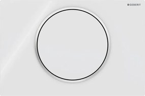 Geberit 115.758.KJ.5-Splachovacie tlačidlo Sigma10 24,6x16,4 cm biela/lesklý chróm