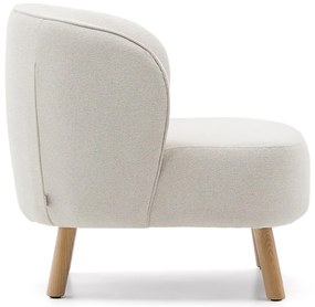 Krémové ženilkové kreslo Ulit – Kave Home