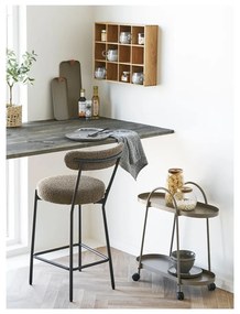 Kovový servírovací stolík na kolieskach 27,5x60 cm Empoli – House Nordic