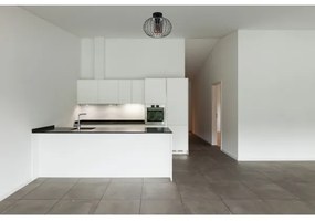 Prisadený luster CORRINI 1xE27/60W/230V pr. 25 cm čierna/šedá