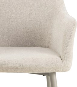 VERA Béžové (tkanina Apia 453)/béžový rám – MODERNÁ ČALÚNENÁ KRESLOVÁ STOLIČKA DO OBÝVAČKY/JEDÁLNE LOFT