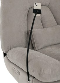 Polohovacie kreslo béžové, elektrické TV-7081 LAN2