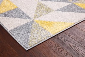 Koberec Agnella Funky Top Super Trojuholníky svetlosivý