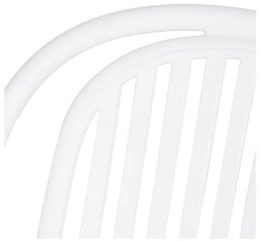 Biela plastová jedálenská stolička Alia – Ixia