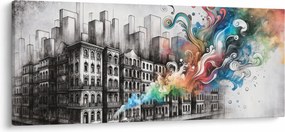 Obraz - Priemyselný život (120x50 cm)
