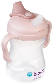 Hrnček s náustkom 4m+ - svetloružový 240 ml