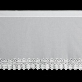 KRÁTKA ZÁCLONA NA PÁSKE SOLA 150X70 CM BIELA