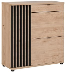 Komoda Pedro HJZ PD TYP G hickory jackson/čierna