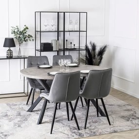 Jedálnský roťahovací stôl PERSEUS dub beton 100-250cm - vintino.sk