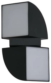 Searchlight 36150BK - LED vonkajšie nástenné svietidlo DAKOTA 2xLED/4W/230V IP44