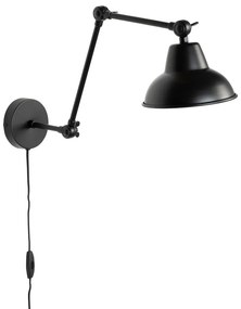 Čierne nástenné svietidlo Xavi - White Label