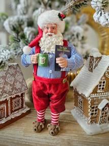 Vánoční dekorace Santa Claus Červená 16x8x28 cm - 16x8x28 cm