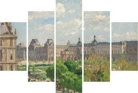 Obraz - Camille Pissarro, Place du Carrousel, Paris, reprodukcia (150x105 cm)