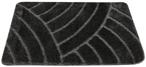 Kúpeľňový koberček Sash Sage tmavosivý, pruhy