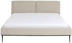 Celočalúnená posteľ EAST SIDE 180x200 cm krémová, prevedenie scandinavian