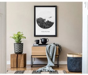 Kvetináč Etnic 25x27 cm čierno-biely