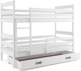 Detská poschodová posteľ ERYK | biela Farba: Biela / biela, Rozmer.: 160 x 80 cm