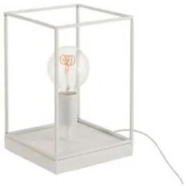Stolní lampa z bílého kovového rámu Tilde S - Ø 20,5*30,5 cm