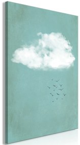 Artgeist Obraz - Cumulus and Birds (1 Part) Vertical Veľkosť: 20x30, Verzia: Na talianskom plátne