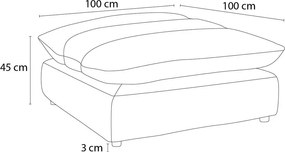 Biela ženilková podnožka Neil – Bobochic Paris