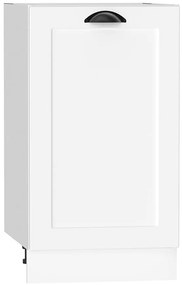 Kuchynská skrinka Adele D45 Pl Biely hrášok/Biely