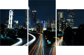 Obraz nočnej metropoly (90x60 cm)