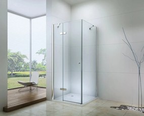 Mexen Roma, sprchovací kút 115 (dvere) x 50 (stena) cm, 6mm číre sklo, chrómový profil, 854-115-050-01-00