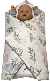 SDS -  SDS Rýchlozavinovačka pre bábiky Hrošíky baby Bavlna, výplň: Polyester, 1x 60x60 cm