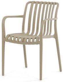 Autronic - Židle jídelní, stohovatelná, cappucino plast - CT-X7029 CAP AKCE