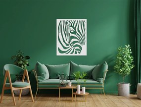 drevko Drevený obraz na stenu Hlava zebry Rozmer obrazu: 39 x 32,5 cm, Farba dekorácie: Čierna