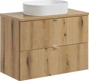 Comad Kúpeľňová skrinka s doskovým umývadlom SET-NOA B OAK 80 dub coast evoke