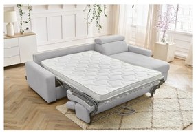 Svetlosivá rozkladacia rohová pohovka (variabilná) Monaco – Bobochic Paris