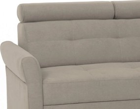 Rohová sedacia súprava Harris, hnedo-béžová taupe látka, pravý roh