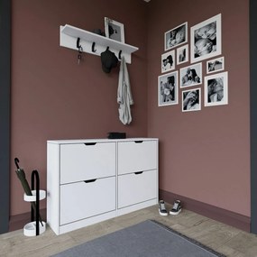 Skrinka na topánky Duru Matte White