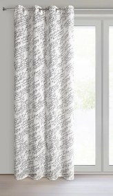 ZÁVES NA KRÚŽKOCH EDITH 140X250 CM VZOROVANÁ