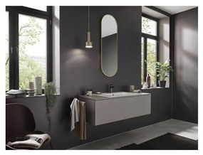 Hansgrohe Talis E - Páková umývadlová batéria 110 s odtokovou súpravou s tiahlom, kartáčovaný čierny chróm 71710340