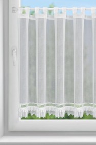 KRÁTKA ZÁCLONA NA PÚTKACH KATRIN 150X90 CM BIELA