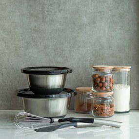 Set miešacích misiek s vekom 4 ks – Basic Kitchen - 593770
