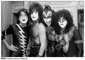 Plagát, Obraz - Kiss - Hilton Hotel London 1982