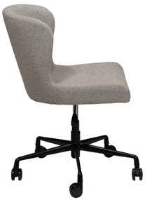 GLAM ČALÚNENÁ OFFICE STOLIČKA pebble earth/black