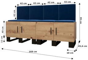 Predsieňová zostava Amanda 20 (dub artisan + zelená). Vlastná spoľahlivá doprava až k Vám domov. 1086030