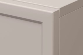 Šatníková skriňa Lorini 150 cm - kašmírová / zlaté úchytky T