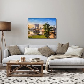 Obraz - Most cez rieku, Budapešť, Maďarsko (70x50 cm)