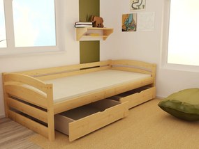 Detská posteľ Z MASÍVU 200x80 cm SO ZÁSUVKAMI - DP031