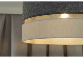 Duolla - Prisadený luster DOUBLE 1xE27/15W/230V pr. 40 cm šedá