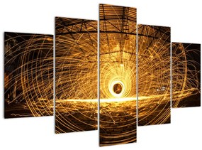 Obraz svietiaceho disku (150x105 cm)