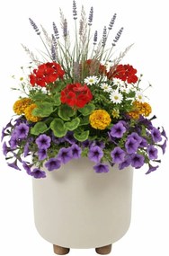 Plastový květináč na nožičkách Terra 21x19,3 cm - výber z 6 prevedení